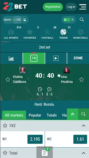 In-Plat Tennis Bets