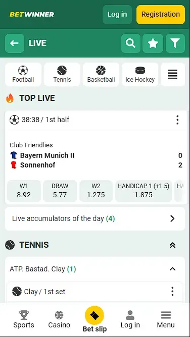 Betwinner Sport Betting Platform