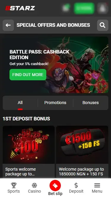 888Starz – Bonuses