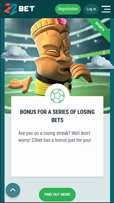 22bet Bonus