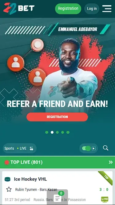 22Bet Free Mobile App