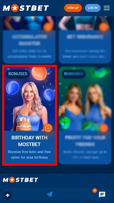 Mostbet Bonus on Birthday