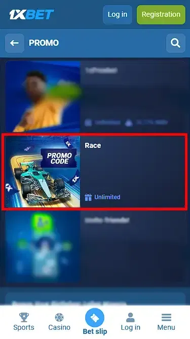 Placing Free Bets