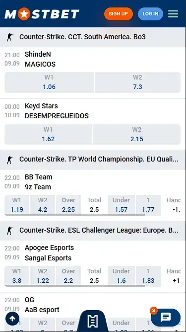Esport Online Bookmaker