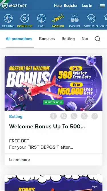 Betting Sites in Nigeria with Welcome Bonus