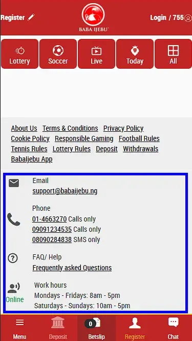 Baba Ijebu Contact Information