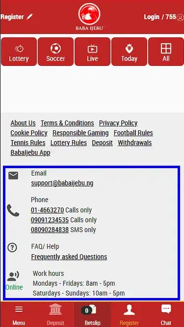 Baba Ijebu Contact Information
