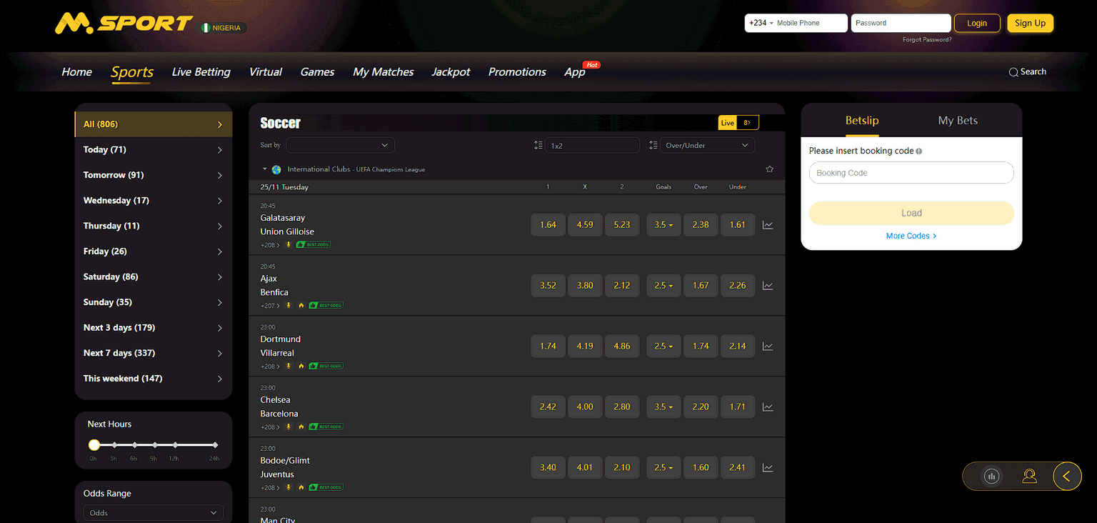 MSport Sport Betting