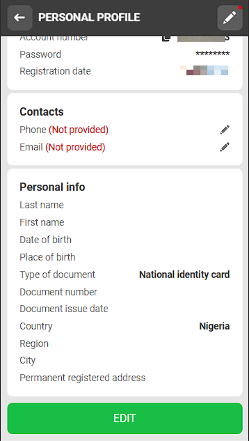 888Starz Verification Process in Nigeria