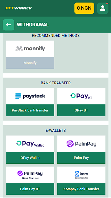 BetWinner Best Payout Casino in Nigeria