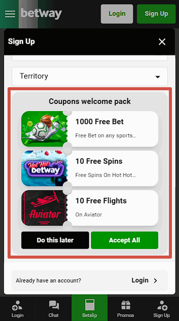 Betway Bonus After Registration