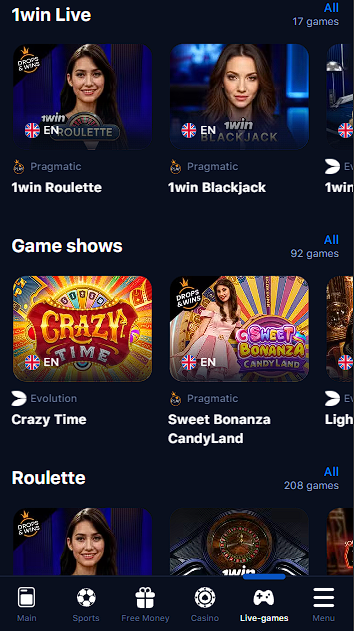 1win Live Casino in 2025