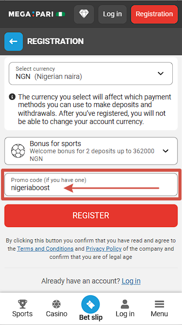 Megapari Payment Methodes Page