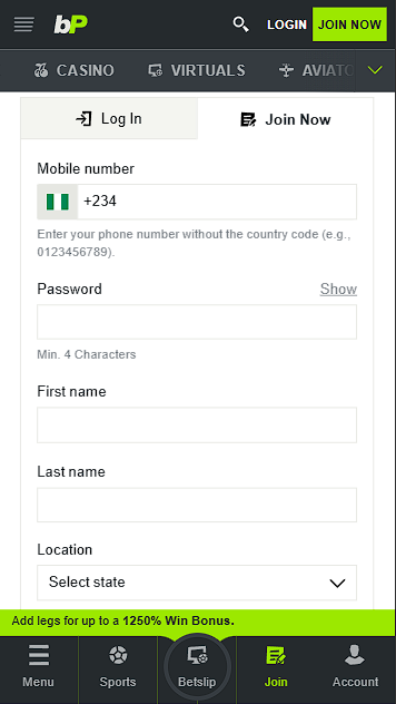 Sign Up to Start Playing Casino at BetPawa