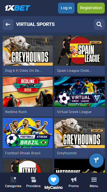 1xBet Online Casino Games