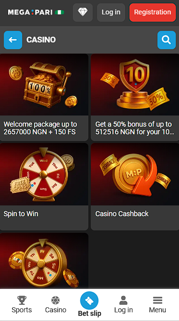 Megapari Casino Promotions