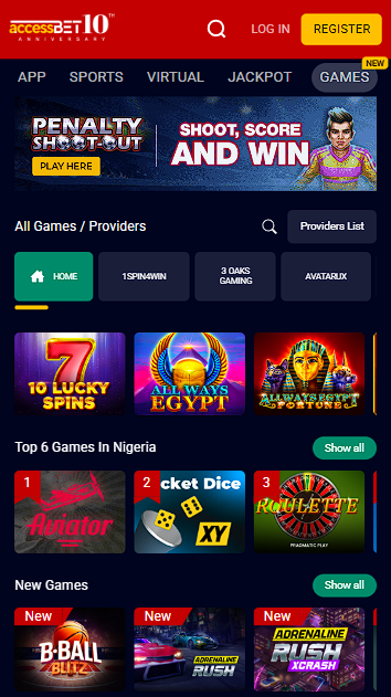 Accessbet Simple Mobile Version of the Website