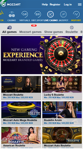 Mozzart Live Casino