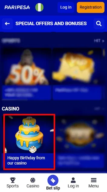 Paripesa Bonus for Gambling