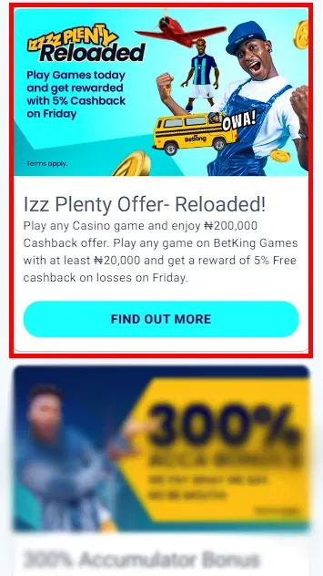 BetKing Cashback