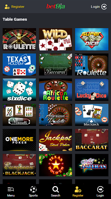 Bet9ja Casino Page