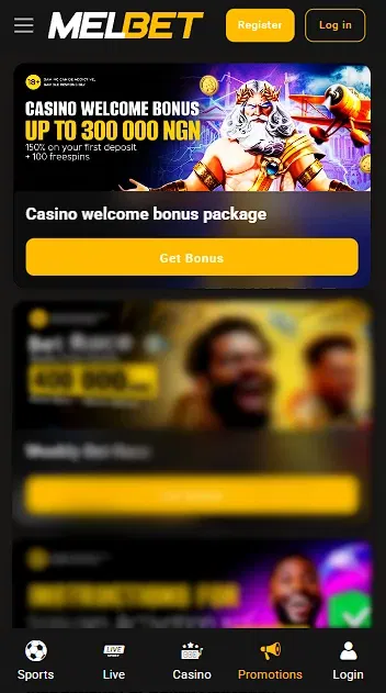 Melbet Casino Bonuses