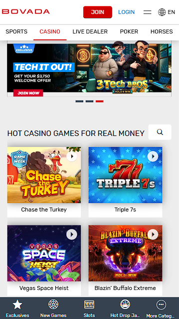 Bovada Slots at the Casino