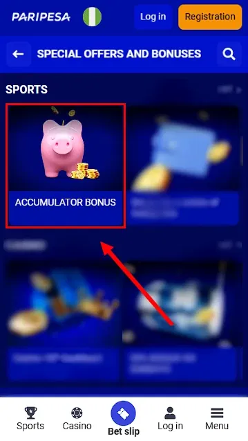 PariPesa Accumulator Bonus