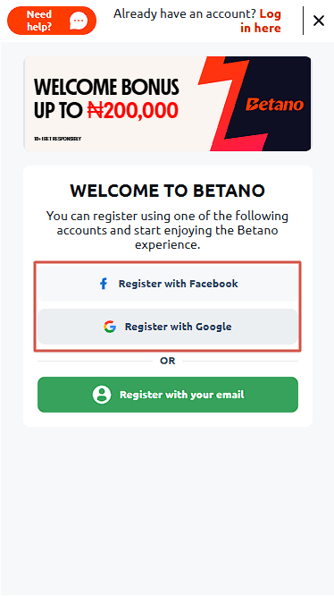 Betano Sign-Up 