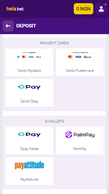 Helabet Online Bookmaker with Credit Cards