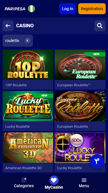Paripesa Popular Online Roulette Site