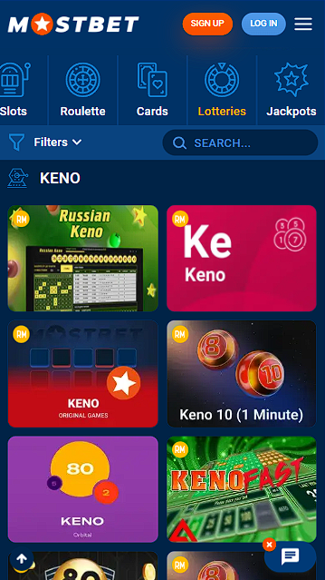 Mostbet Lottery Games