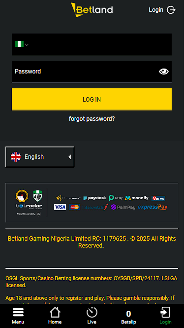 Betland Nigeria in 2025