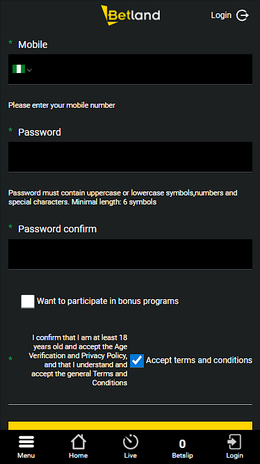 Betland Nigeria Review