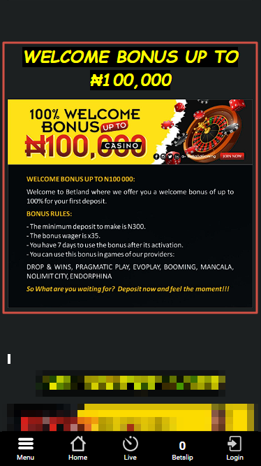 Betland Special Offers in Nigeria