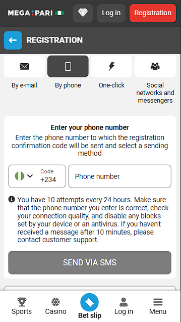 Megapari Account Creation