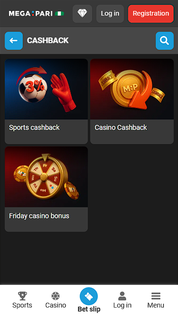 Get Cashback From Megapari