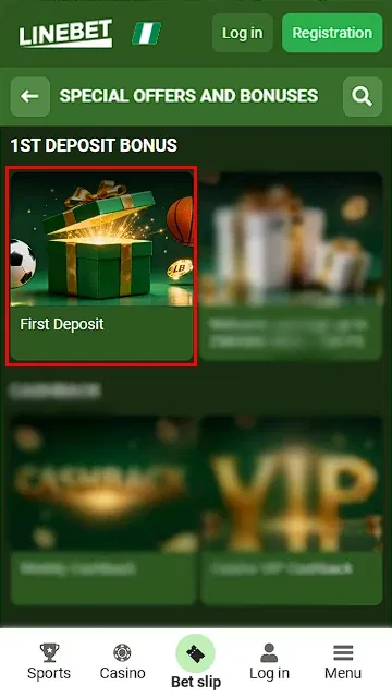 Linebet First Deposit Bonus