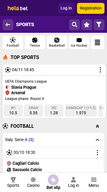 Helabet Many Options For Sports Betting