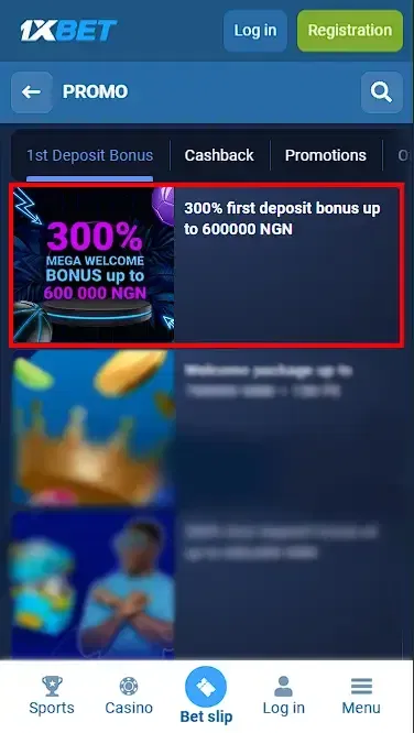 1xbet Registration Bonus