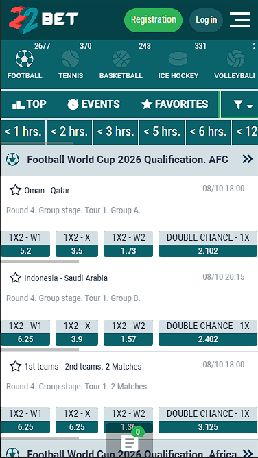 22bet Football Betting