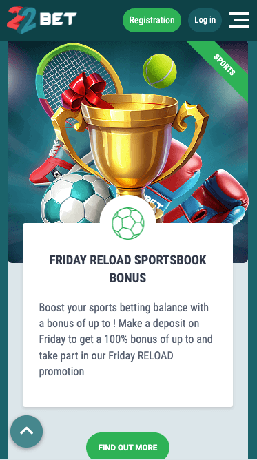 22bet additional bonus