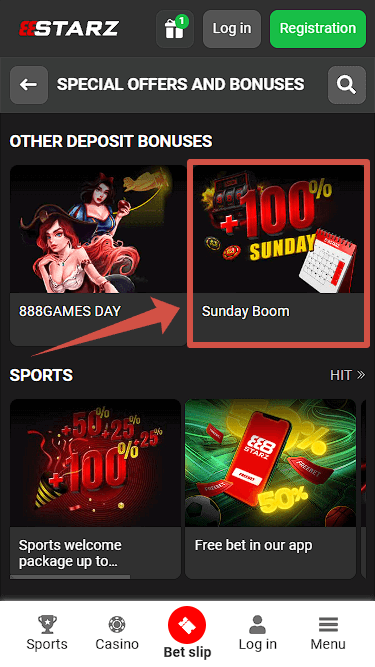 888starz Sunday Boom Promotion
