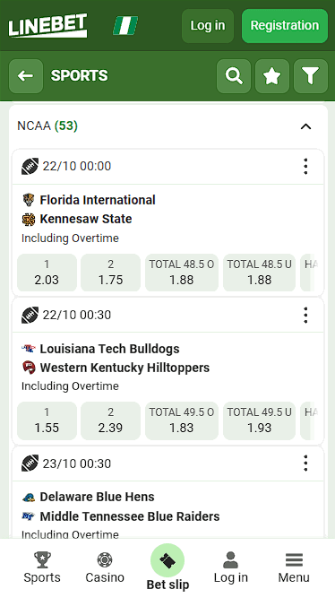 Linebet Best Football Bet Experience for College Games