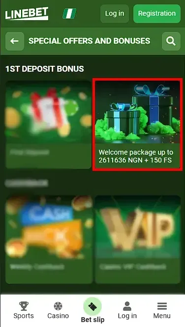 Linebet Registration Bonus 