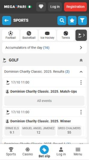 Golf Betting in Nigeria