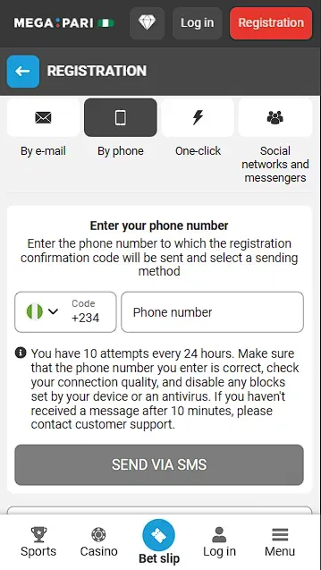 Megapari Account Creation