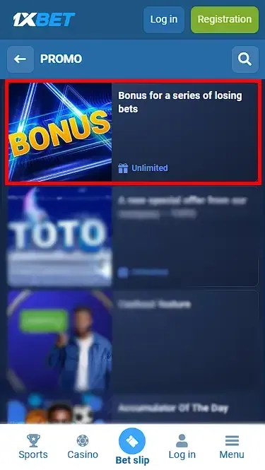 1xBet Sports Bonus