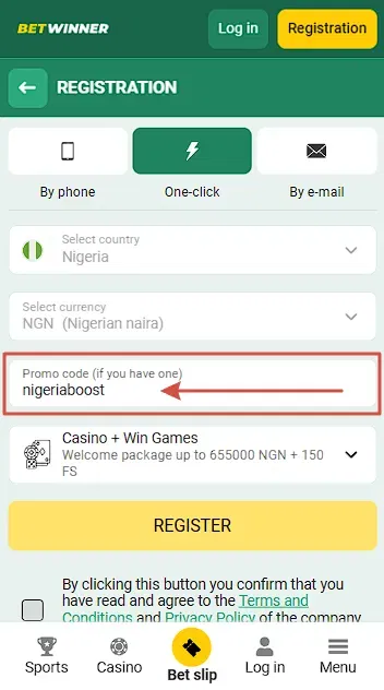 Betwinner Extra Bonus