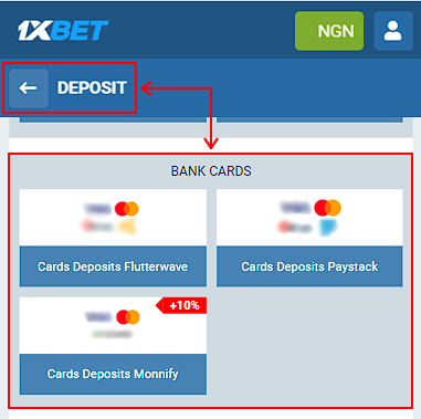 Mastercard at 1XBET